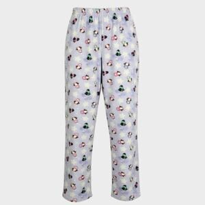 Classic Elements Fleece Medium Purple Penguin Pajama Pants